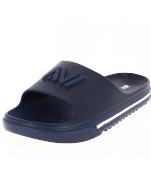 AVI Men Casual Slip-On Sliders Blue