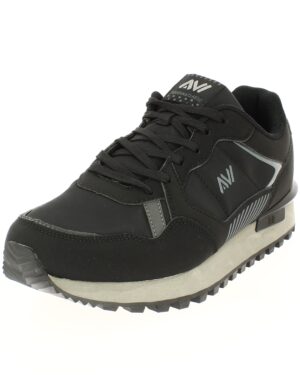 AVI Men Casual Lacing Shoes BLACK
