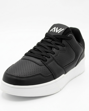 AVI Unisex Casual Lacing Shoes Black