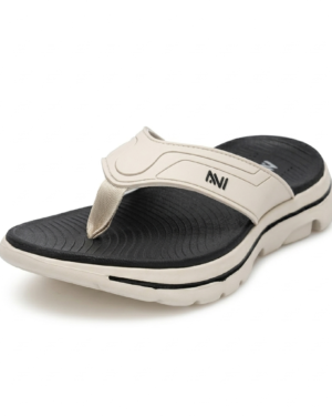 AVI Men Casual V-Strap Slippers Beige