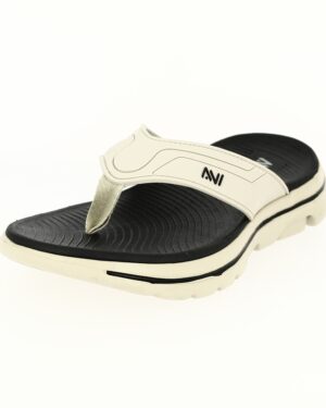 AVI Men Casual V-Strap Slippers Beige