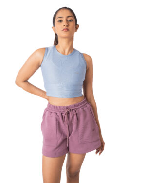 AVI Women Luxe Crop Top Blue