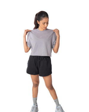 AVI Women's Luna Crew Tee Dark Grey